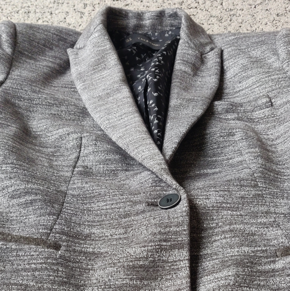 ZARA Grey Blazer | M - Picture 3 of 8